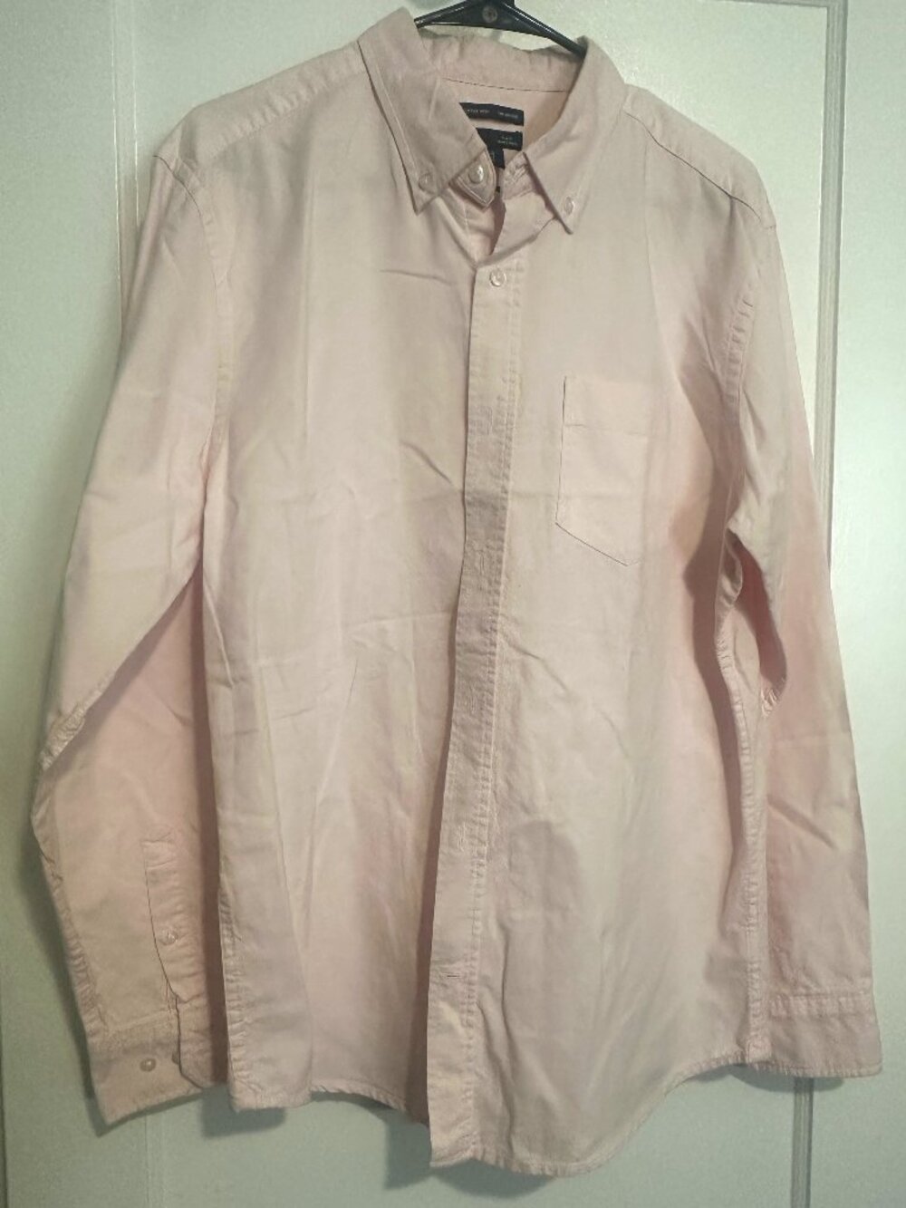 Gap Men’s Vintage Wash Slim Fit Button-Down Shirt - Pink - Size L